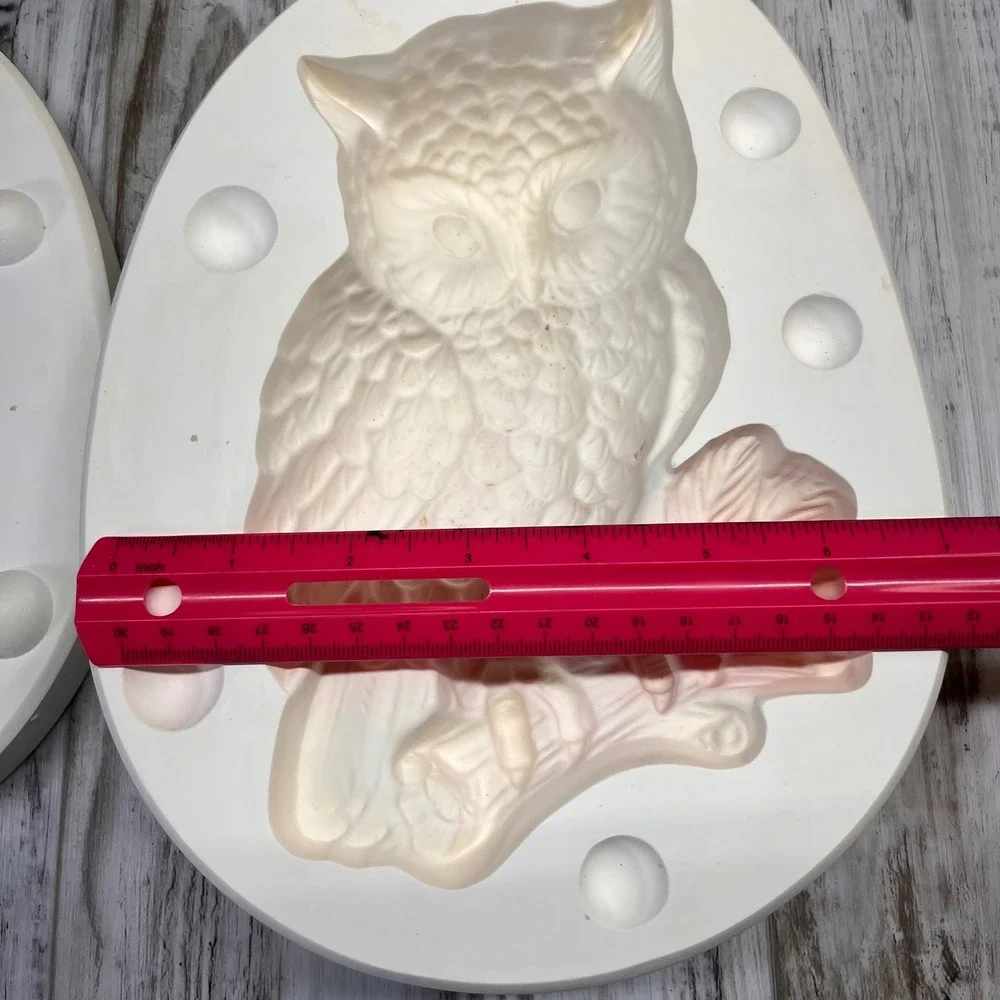 Ross Vintage Great‎ Horned Owl Ceramic Slip Casting Plaster Mold R632